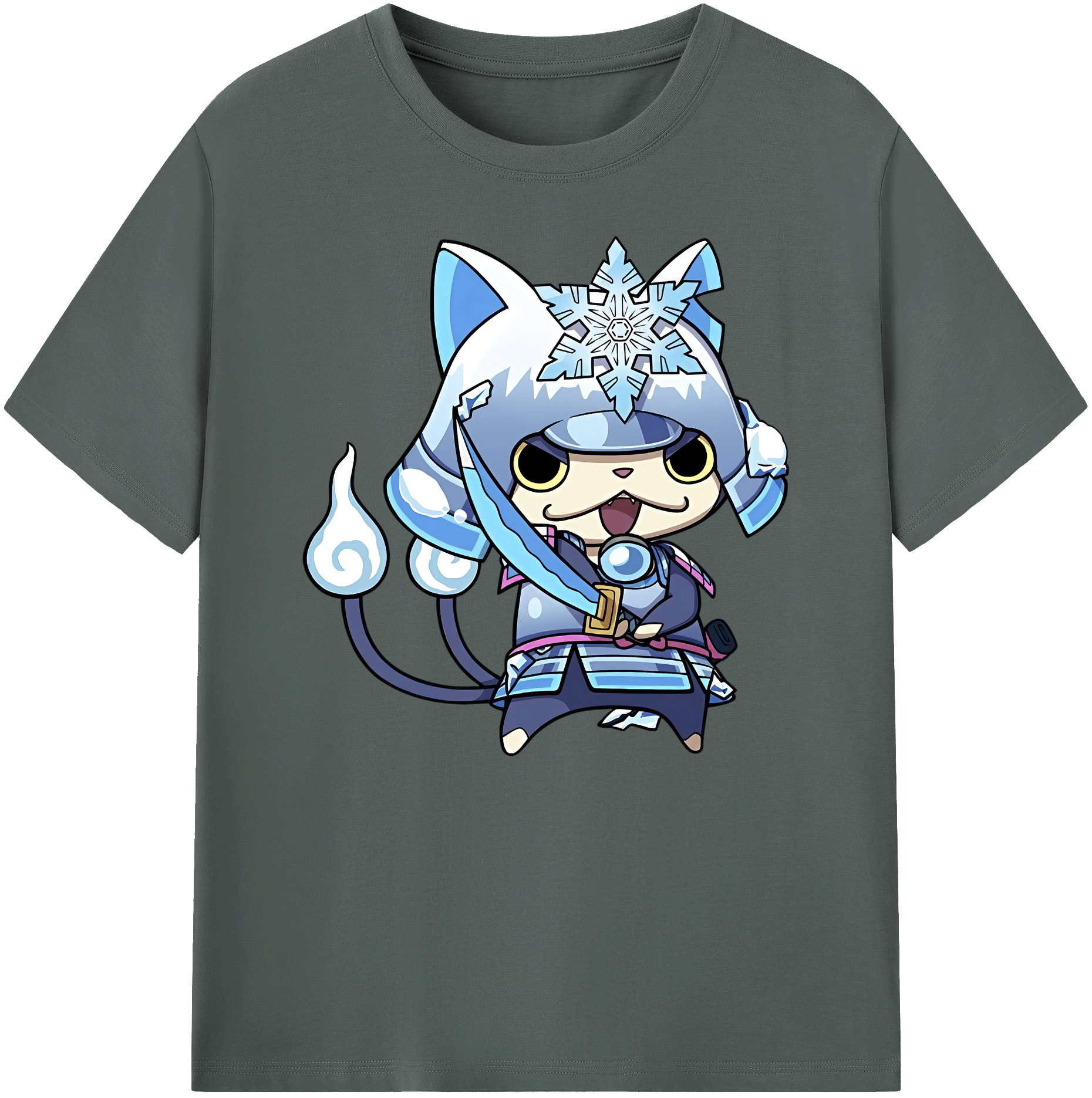 （画像用） 妖怪ウォッチ Yo-kai Watch 綿100％ メンズ半袖Tシャツ｜肌触りやわらか＆通気性